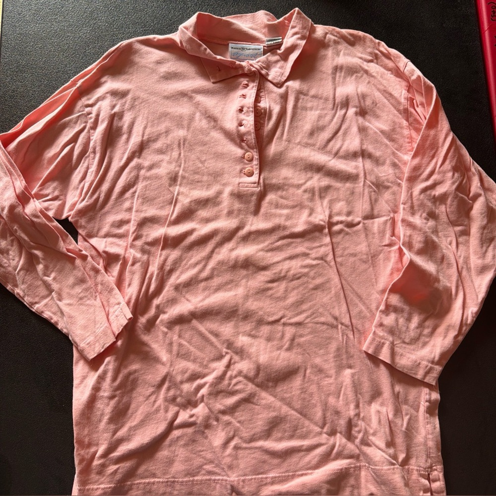 Chic peach color Women's Polo Shirt